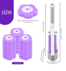 CleanSnap Disposable Toilet Brush Kit Long Handle Wall Mounted Cleaning Set 8