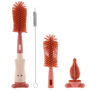 PureCare Baby Bottle Brush Set Silicone Pacifier Straw Cleaner Kit 5
