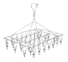 SpinDry Stainless Steel Sock Drying Rack With Windproof Clips 7