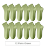 ColorStep Cotton Ankle Socks Breathable Everyday Socks 12 Pairs 12