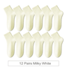 ColorStep Cotton Ankle Socks Breathable Everyday Socks 12 Pairs 16