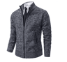 WarmGuard Mens Fleece Zip Up Jacket Stand Collar Casual Sports Coat 9
