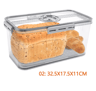 Airtight Bread Box With Time Recording Clear Bread Storage Container 4
