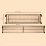 Adjustable Drawer Divider Clear Retractable Drawer Organizer Set 4