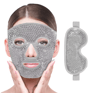 CoolEase Gel Cooling Face And Eye Mask Hot Cold Compress Pack 15