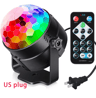 PartyPulse RGB Sound Activated Disco Ball Light With Remote Control 7