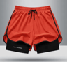 Ice Silk Mens Sports Shorts Quick Dry Running Basketball Fitness Set 14