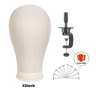 Canvas Wig Head Mannequin With Stand For Wig Making And Display 7