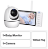 5 Inch Video Baby Monitor With Camera And Temperature Sensor 3