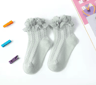Sweet Lace Ruffle Baby Girls Socks Cotton Crew Dress Style 4