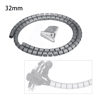 Spiral Cable Protector Wrap 2m Wire Cover And Desk Cord Organizer 9