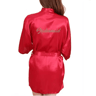 Personalized Satin Bridal Party Robe With Gold Lettering 10