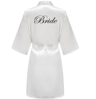 Personalized Satin Bridal Party Robe With Gold Lettering 2