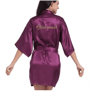 Personalized Satin Bridal Party Robe With Gold Lettering 8