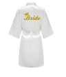 Burgundy Satin Bridal Robe For Bride And Bridesmaids 12