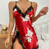 Ice Silk Sleeping Dress Breathable Summer Slip Nightgown 3