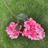 Hot Pink Artificial Rose And Hydrangea Wedding Floral Arrangement Set 4