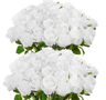 50 Piece Real Touch Artificial Roses Velvet Fake Rose Flowers For DIY Wedding Decor 20