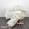 2m Red Rose Flower Garland Wedding Backdrop And Table Runner Decor 10