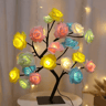 USB LED Rose Flower Table Lamp Romantic Fairy Night Light 4