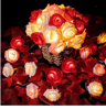 3M LED Rose String Lights Battery Operated Flower Garland Decor 8