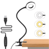 USB LED Clip On Desk Lamp Flexible Book Reading Light 5