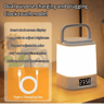 Rechargeable LED Night Light With Time Display Adjustable Bedside Lamp 6