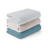 PureComfort 3 Pack Muslin Swaddle Blankets Soft Breathable Receiving Set 5
