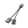 2 Port Car USB Splitter Cable Fast Charging Adapter 4