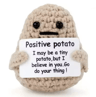 Emotional Support Coffee Crochet Doll Desk Decor Gift 3