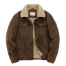 Mens Casual Cotton Jacket Autumn Winter Lapel Coat 2