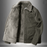 Mens Lamb Wool Jacket Thick Military Style Winter Coat Plus Size 5
