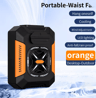 Portable Waist Clip Fan 5000mAh Rechargeable Outdoor Cooling Fan 3