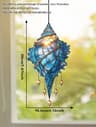 Blue Conch Shell Suncatcher Coastal Window Hanging Decor 7