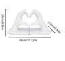 Gold Heart Hand Decorative Bookends Modern Metal Bookends For Bookshelf 5