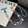 Cute Strawberry Beaded Crossbody Phone Charm Strap 5
