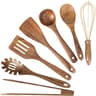 10 Piece Teak Wooden Cooking Utensil Set For Non Stick Kitchen Use 6