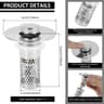 Anti Clog Sink Drain Strainer Stopper Filter For Bathroom And Kitchen Use 7