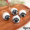 Cute Plush Sheep Eid Decorations Mini Ramadan Mubarak Table Decor Set 6