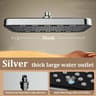 Large Square Rainfall Shower Head High Pressure Anti Clog Bathroom Set 7
