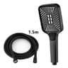 High Pressure Rainfall Shower Head Square Large Outlet Adjustable Set 7