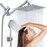 Stainless Steel Rainfall Shower Head Set With Handheld 5 Mode Adjustable 5