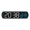Modern LED Digital Alarm Clock With Temperature Humidity Display And Auto Dimming 9