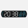 Modern LED Digital Alarm Clock With Temperature Humidity Display And Auto Dimming 8