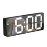 Smart LED Mirror Alarm Clock With Voice Control And Night Mode Display 7