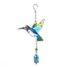 Hummingbird Wind Chime Metal Glass Garden Hanging Decor 6