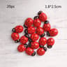 Wooden Ladybug Miniature Fairy Garden Decor DIY Craft Ornament 8