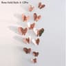 Butterfly Mirror Wall Stickers 3D Decorative Wall Decor Set 25