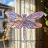Colorful Dragonfly Suncatcher Acrylic Hanging Window Decor For Home And Garden 7