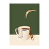 Coffee Diver Canvas Wall Art Surreal Coffee Lover Poster For Kitchen Decor 6